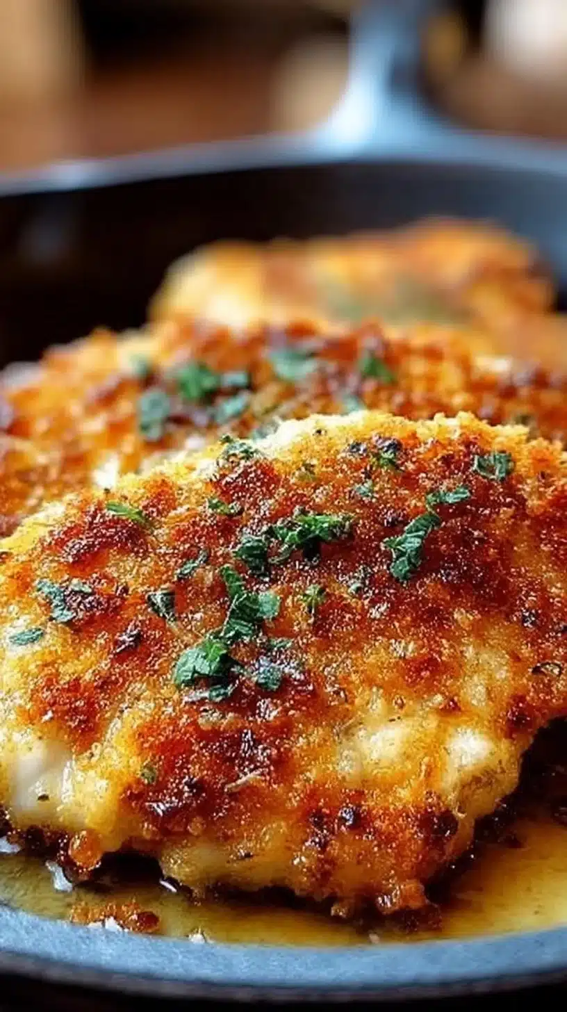 Air Fryer Parmesan Crusted Chicken 1 Air Fryer Parmesan Crusted Chicken cooked to perfection with a crispy coating