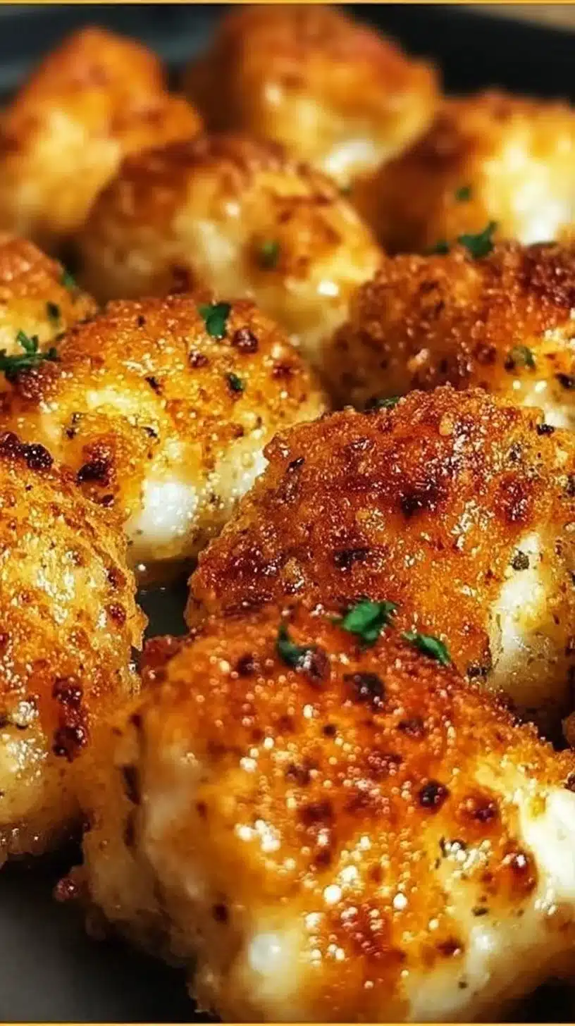 Delicious baked chicken bites served with dipping sauce