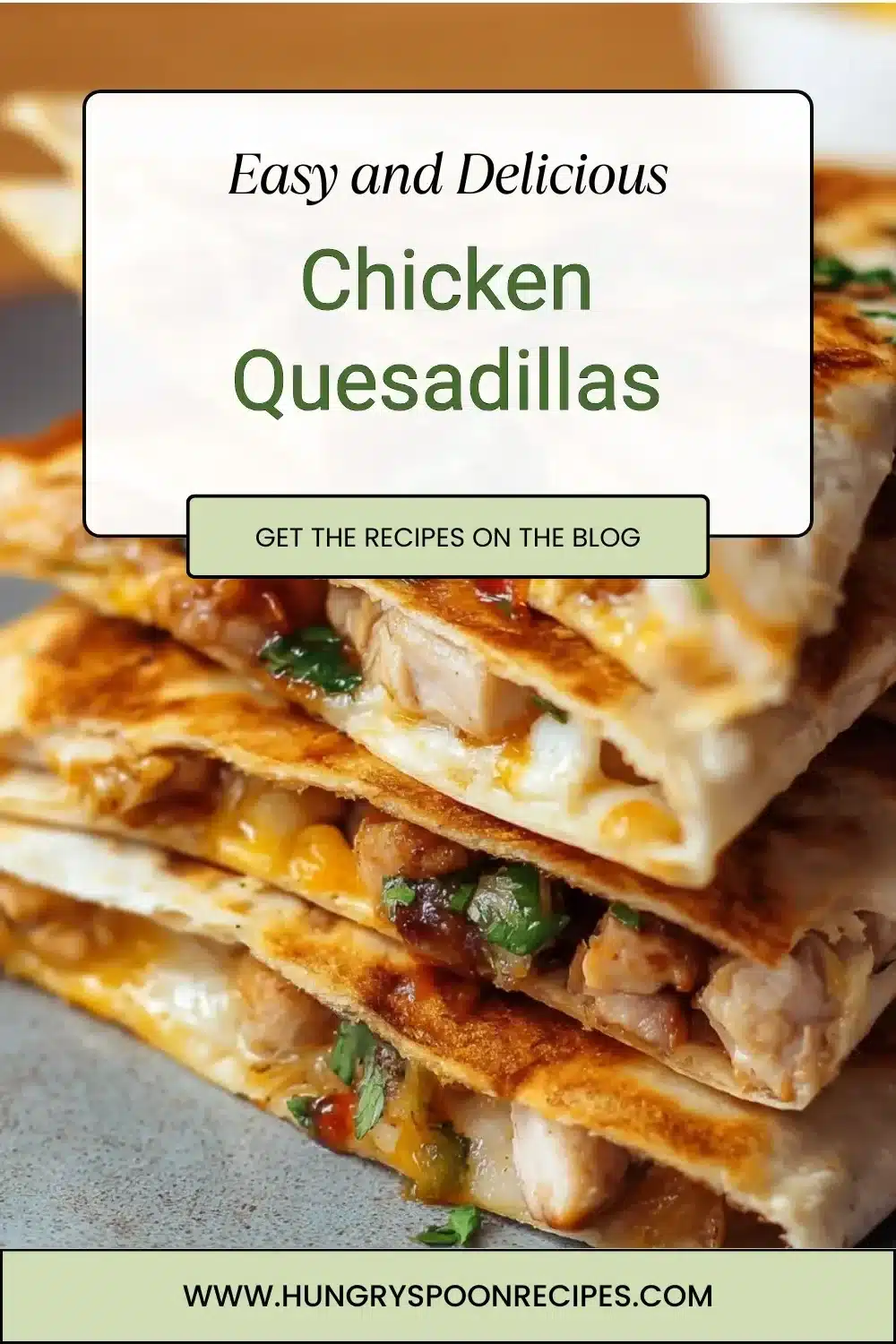 Chicken Quesadillas 1 Delicious chicken quesadillas served with salsa and guacamole