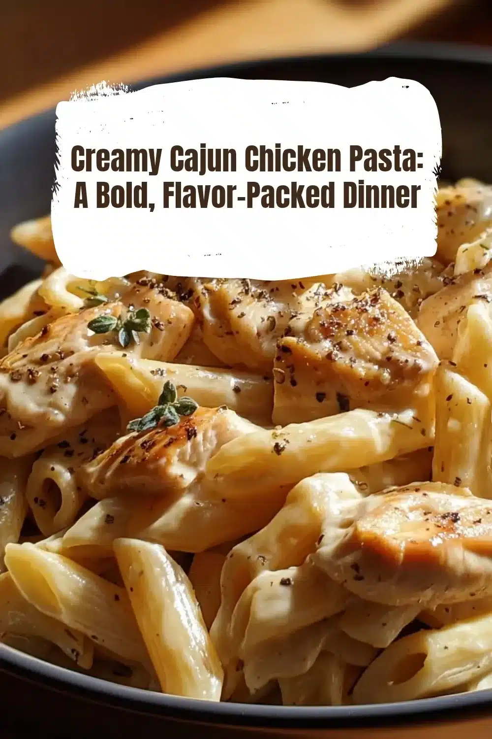 Creamy Cajun Chicken Pasta: A Bold, Flavor-Packed Dinner 1 Creamy Cajun chicken pasta with vibrant vegetables and spices in a bowl