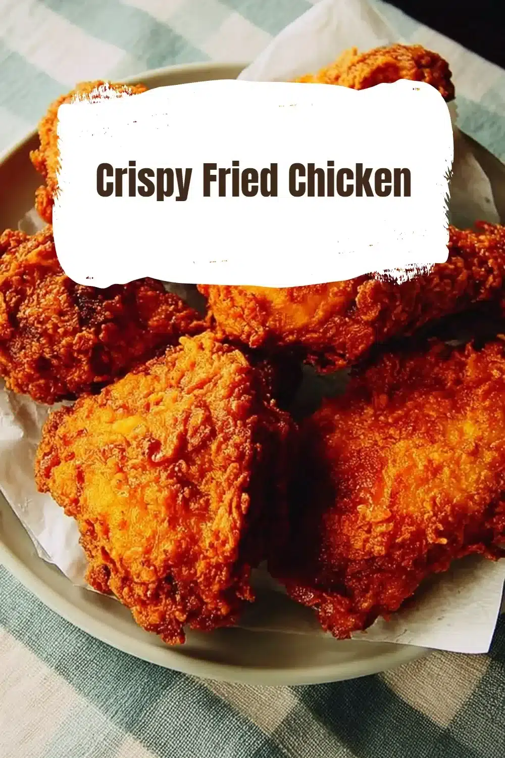 Delicious crispy fried chicken served hot and golden-brown