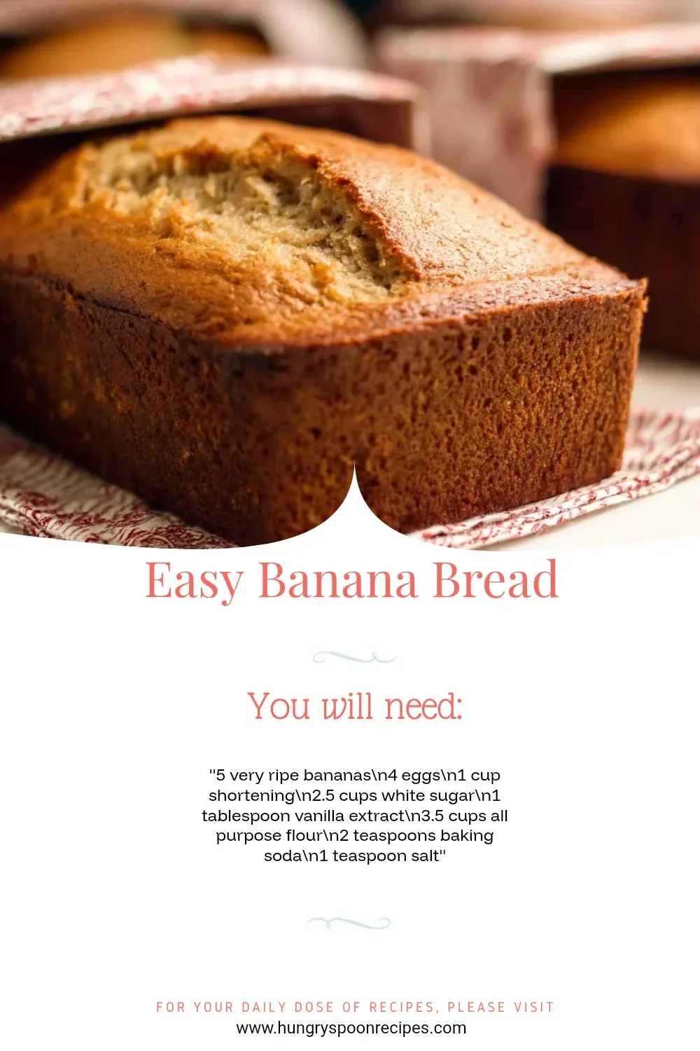 Freshly baked easy banana bread on a wooden cutting board