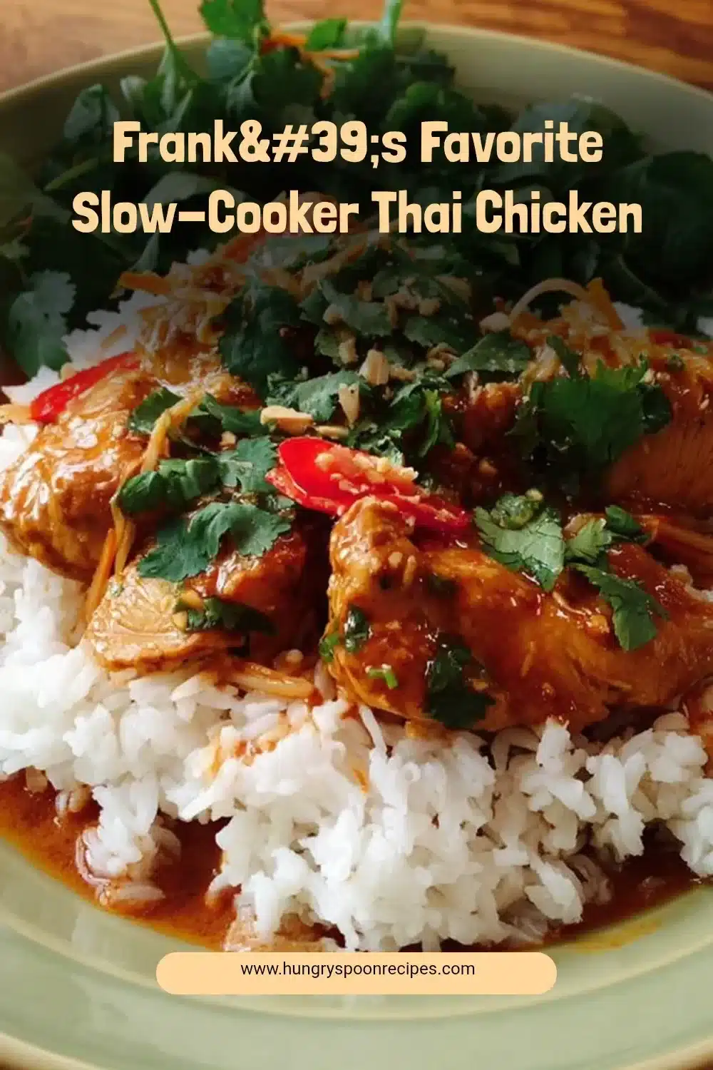 Delicious slow-cooked Thai Chicken dish featuring rich flavors and vibrant colors.