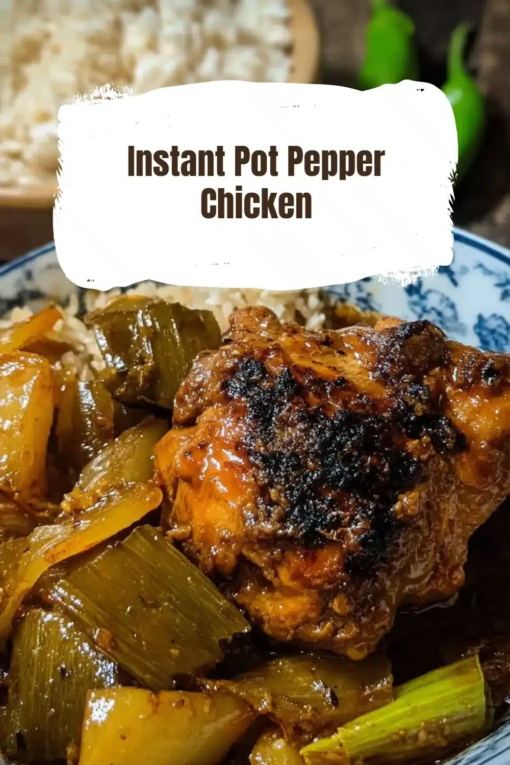 Instant Pot Pepper Chicken 1 Deliciously cooked Instant Pot pepper chicken dish served on a plate.