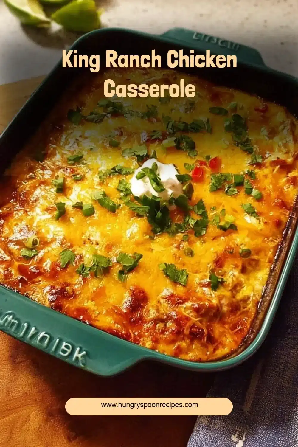King Ranch Chicken Casserole 1 Delicious King Ranch Chicken casserole served on a plate