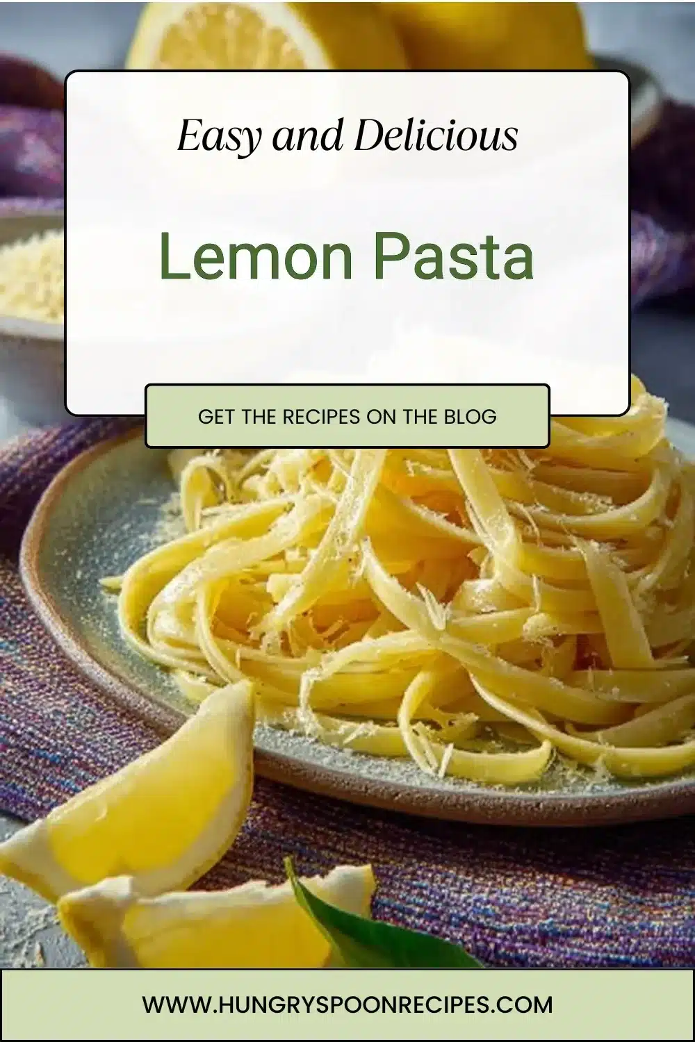 Delicious lemon pasta dish garnished with fresh herbs and a sprinkle of cheese.