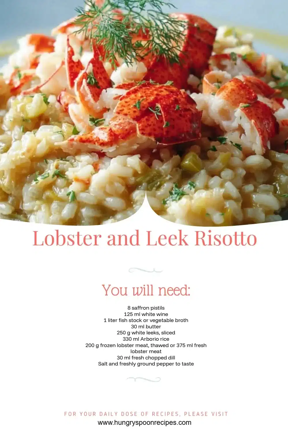 Delicious Lobster and Leek Risotto served in a bowl, garnished with herbs