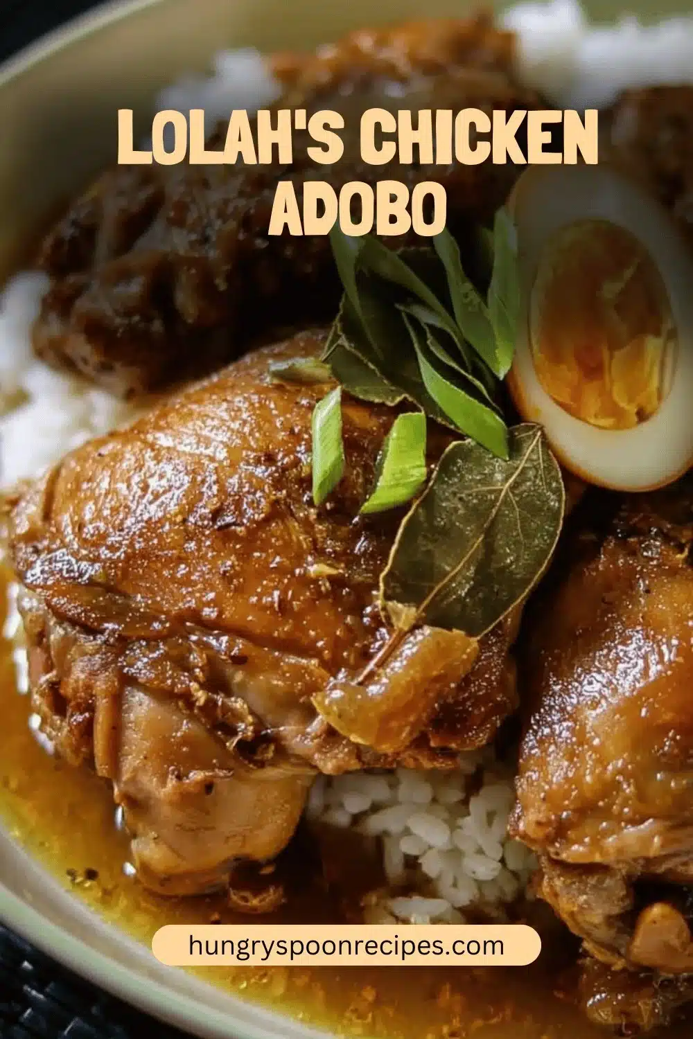 Lolah's Chicken Adobo 1 Delicious Chicken Adobo recipe by Lolah, featuring tender chicken in a savory sauce.