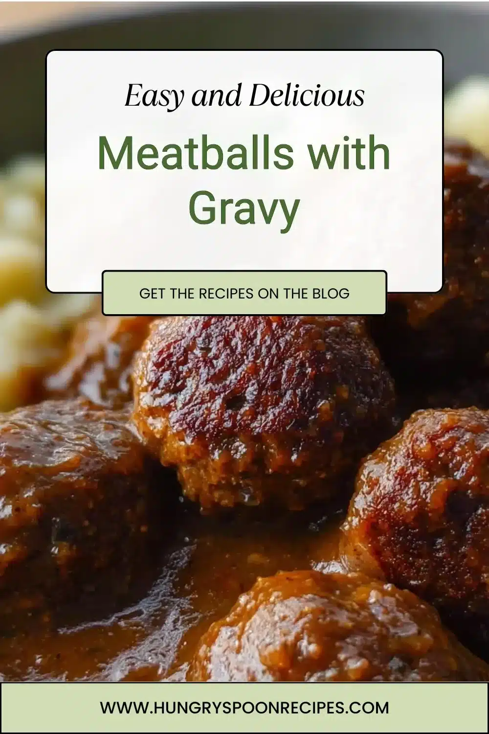Meatballs with Gravy 1 Delicious homemade meatballs with savory gravy served on a plate