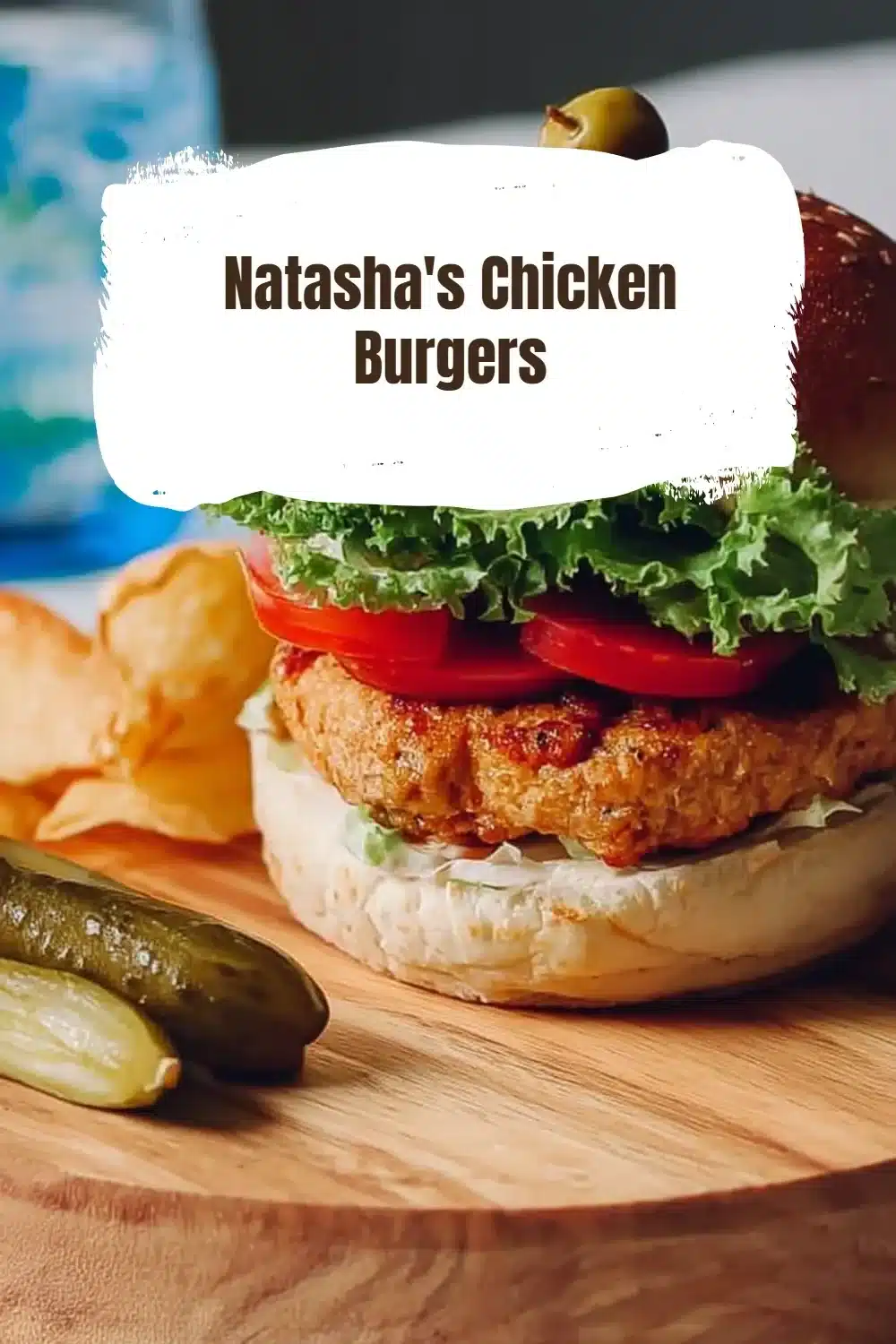 Delicious homemade chicken burgers served with fresh toppings