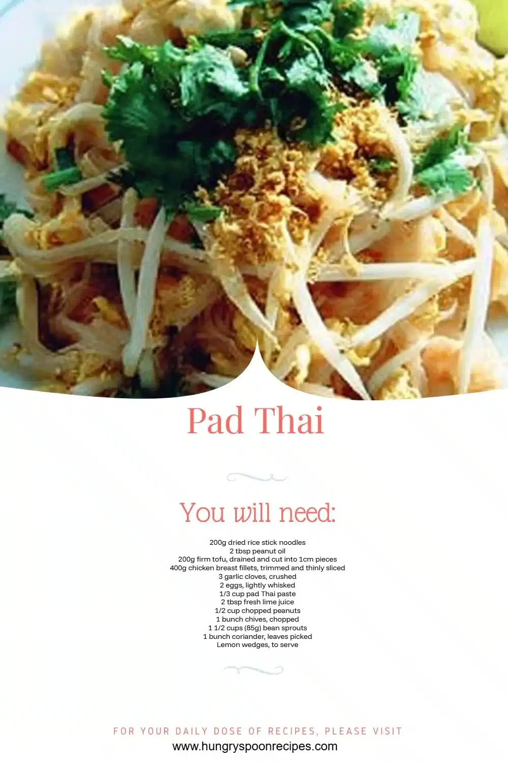 Delicious Pad Thai dish with fresh ingredients and vibrant colors