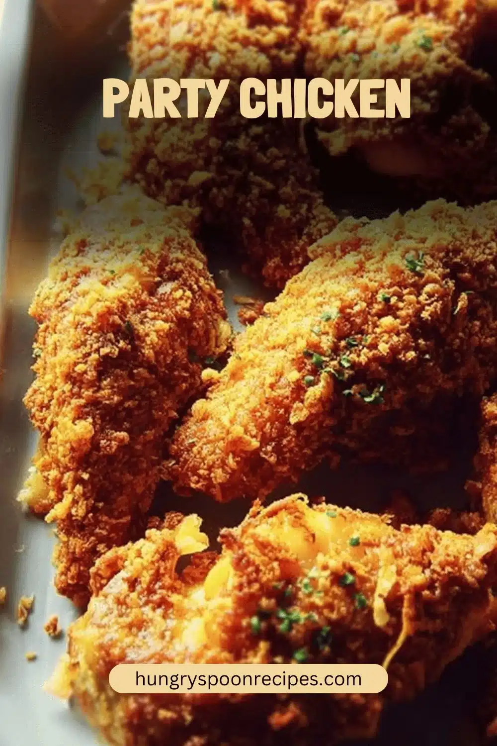 Delicious Party Chicken recipe served at a festive gathering.