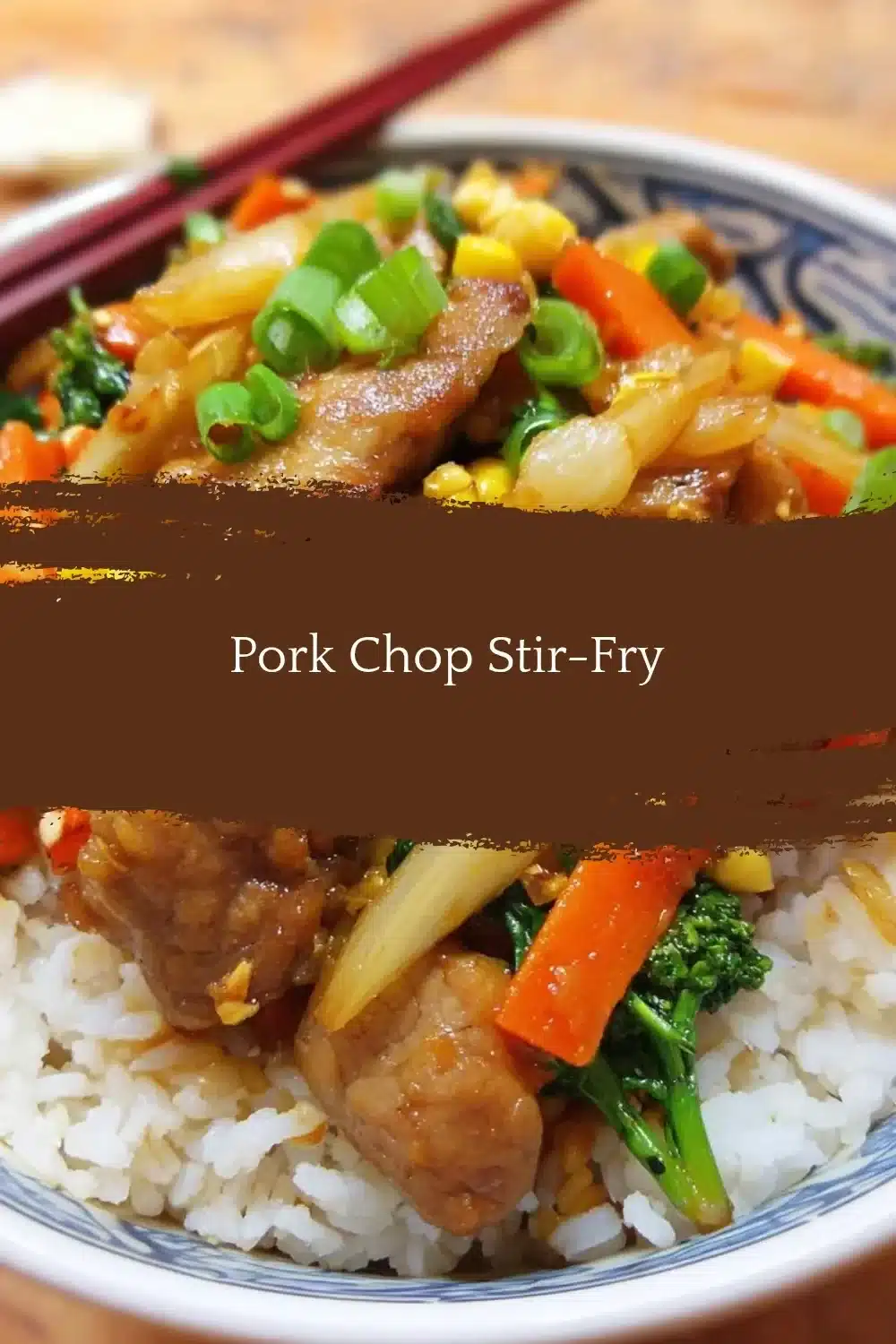 Delicious Pork Chop Stir-Fry with colorful vegetables served in a bowl