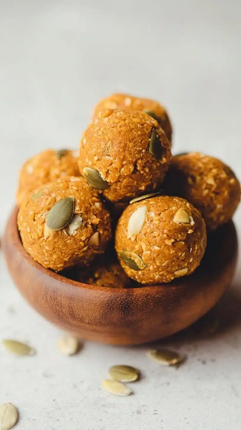 Pumpkin Cookie Protein Balls 1 Pumpkin cookie protein balls for a healthy snack option