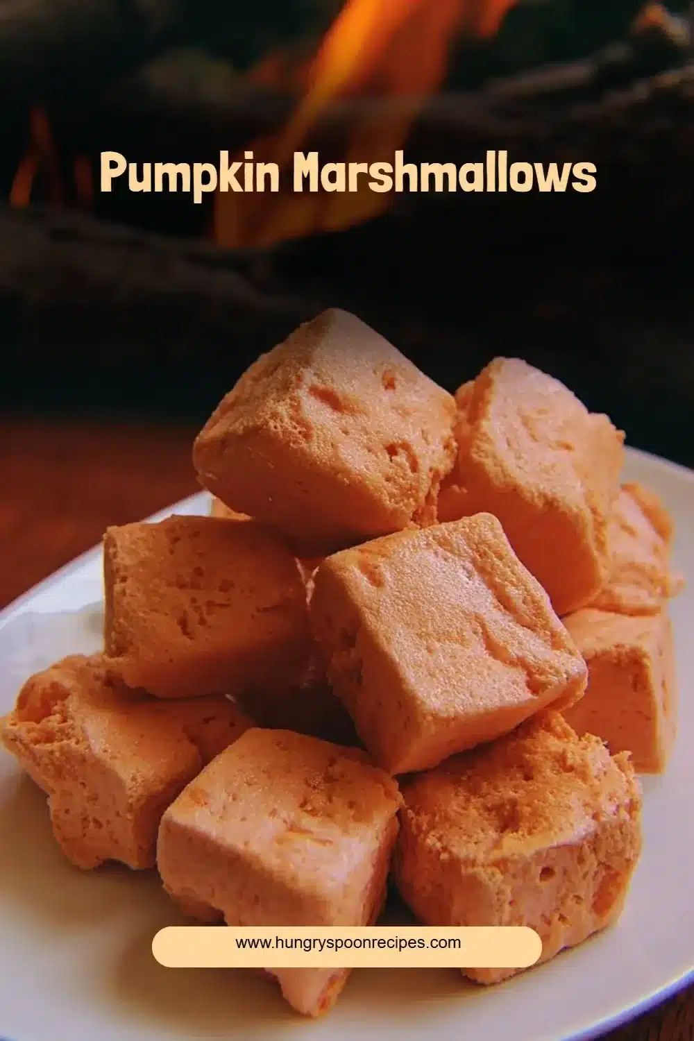Pumpkin Marshmallows 1 Sweet and fluffy pumpkin marshmallows, ideal for autumn snacks.