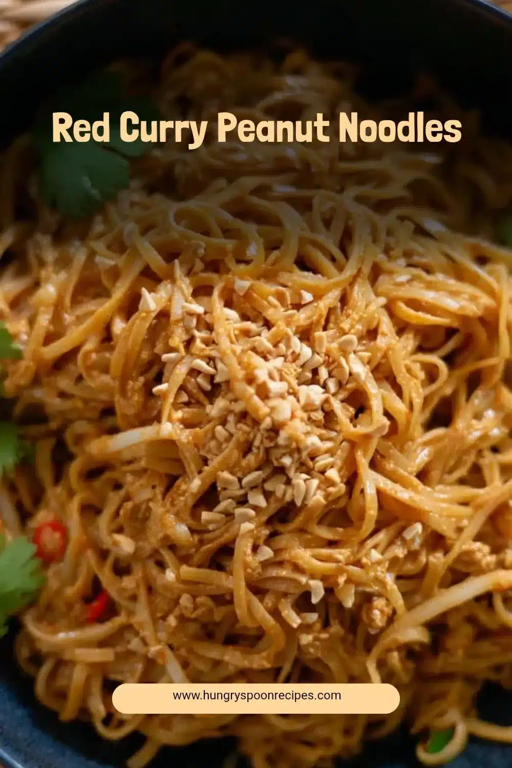 Red Curry Peanut Noodles 1 Delicious red curry peanut noodles recipe with vibrant ingredients