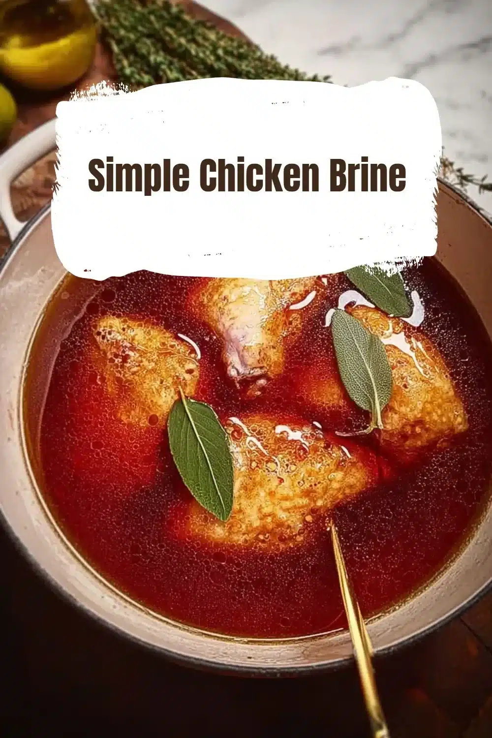 Simple Chicken Brine 1 Simple chicken brine recipe for flavorful and tender chicken