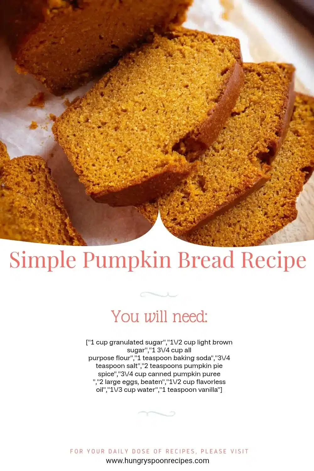 Simple pumpkin bread slice with spices and nuts on a wooden board