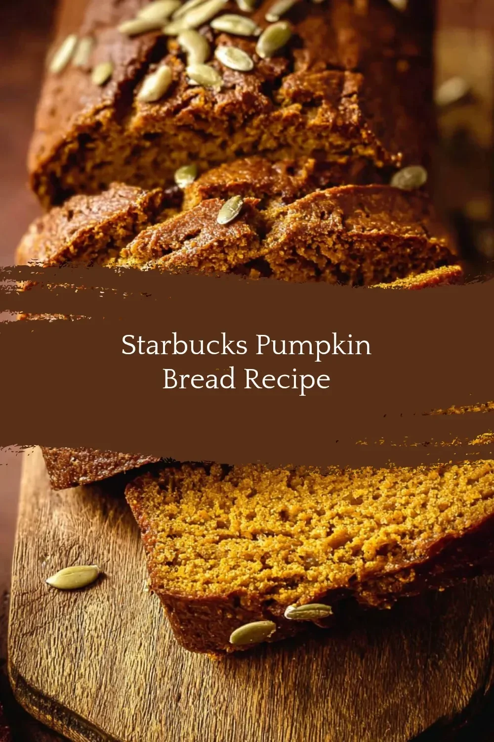 Delicious slice of homemade Starbucks pumpkin bread with spices