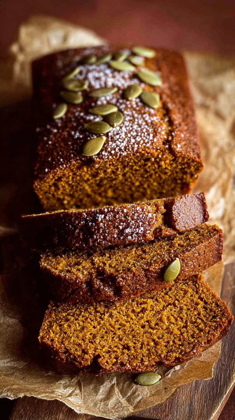 Homemade Starbucks pumpkin bread, a delicious fall treat with spices and pumpkin puree.