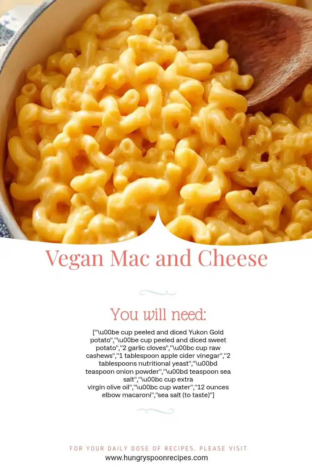 Bowl of creamy Vegan Mac and Cheese topped with parsley