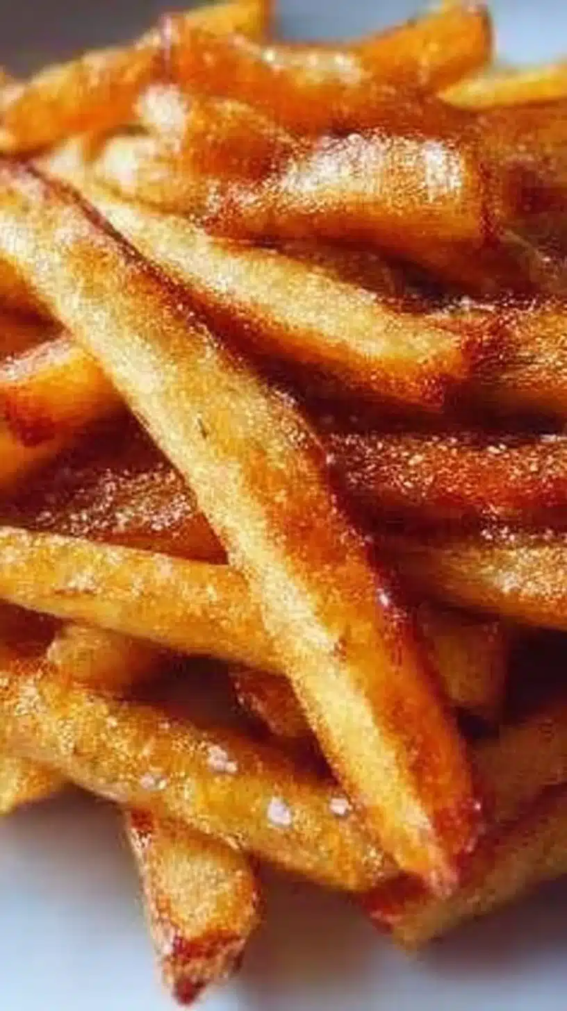 Air Fryer French Fries 1 Crispy air fryer French fries served with dipping sauce