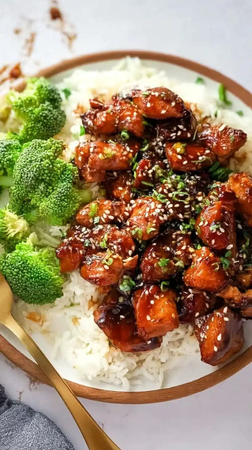 Air Fryer Teriyaki Chicken 1 Delicious Air Fryer Teriyaki Chicken served with vegetables