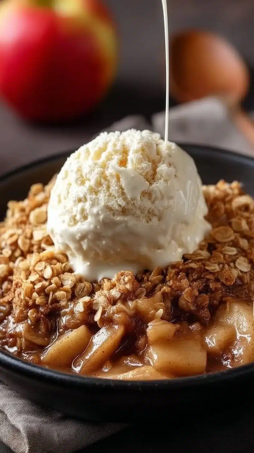 Apple Crisp Recipe – 7-Step Cozy Classic You'll Love 1 Delicious homemade apple crisp topped with a golden oat crumble