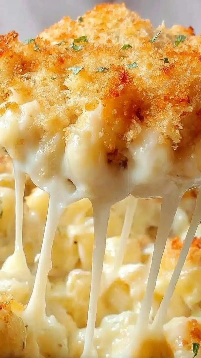Baked Mac and Cheese 1 Delicious baked mac and cheese topped with crispy breadcrumbs