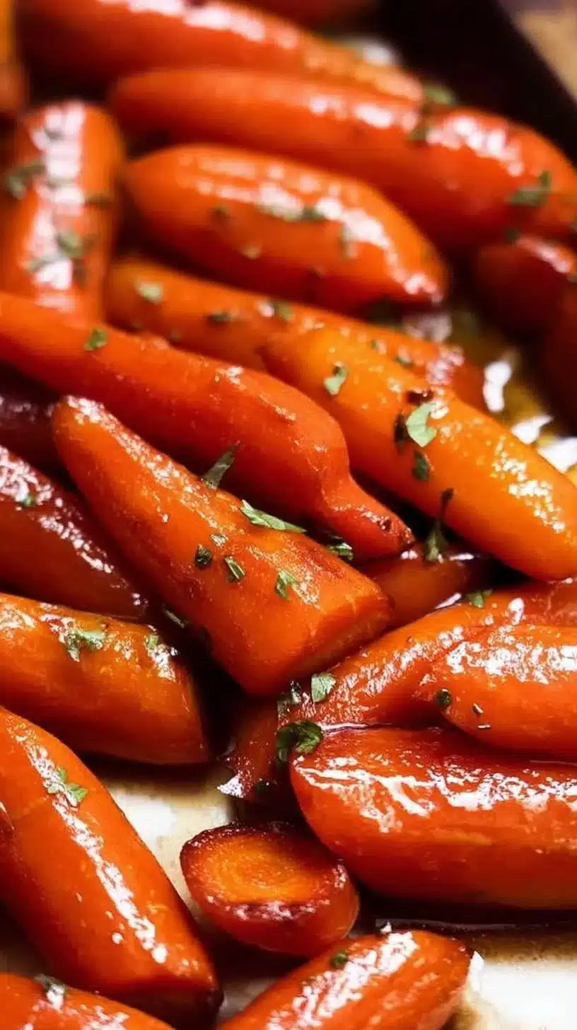 Brown Sugar Glazed Carrots 1 Delicious brown sugar glazed carrots served in a bowl