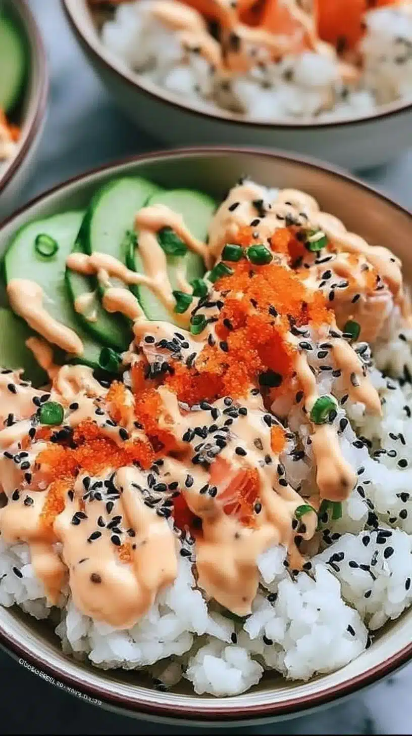 California Roll Sushi Bowls 1 Delicious California Roll Sushi Bowl with fresh ingredients and flavors