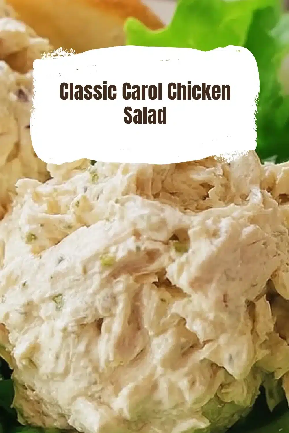 Classic Carol Chicken Salad 1 Delicious Classic Carol Chicken Salad served in a bowl with fresh veggies