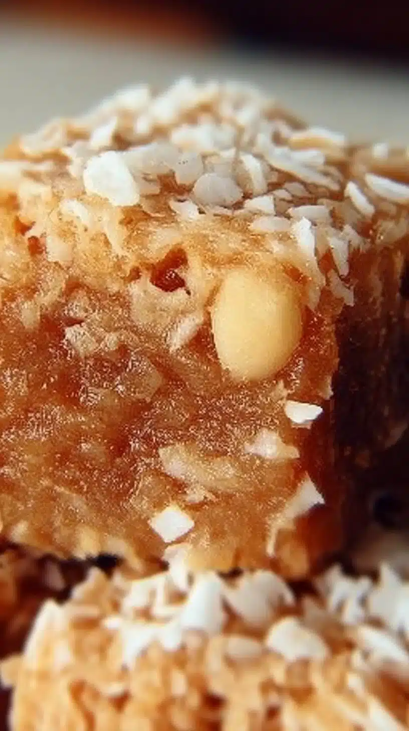 Coconut Chewies 1 Homemade Coconut Chewies with a chewy texture and coconut flavor