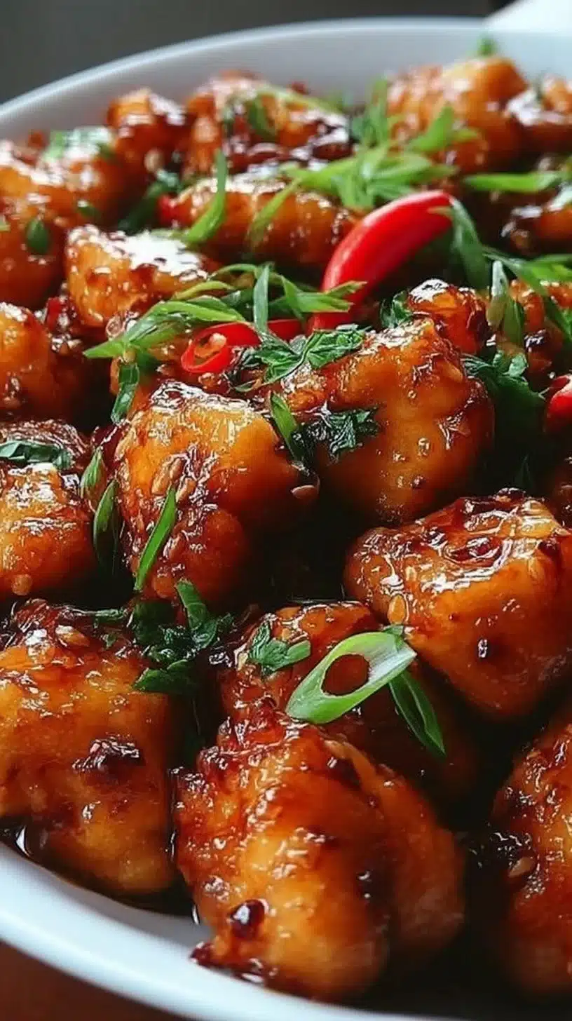 Crispy Garlic Chicken: Quick One-Pot Family Favorite 1 Delicious crispy garlic chicken served in a one-pot dish