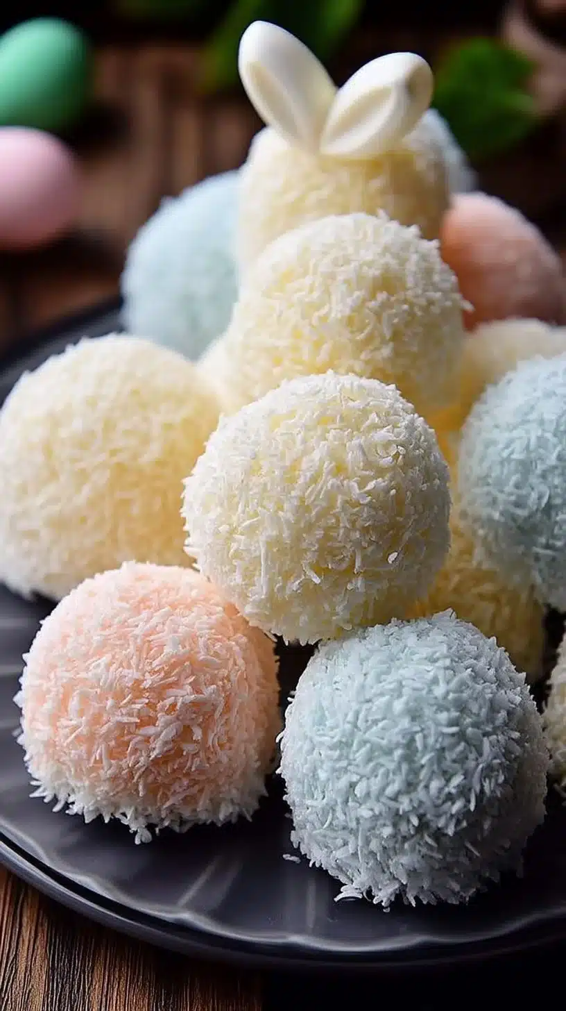 Easter Bunny Coconut Tails – A Sweet No-Bake Treat! 1 Easter Bunny Coconut Tails - no-bake sweet treats for Easter festivities
