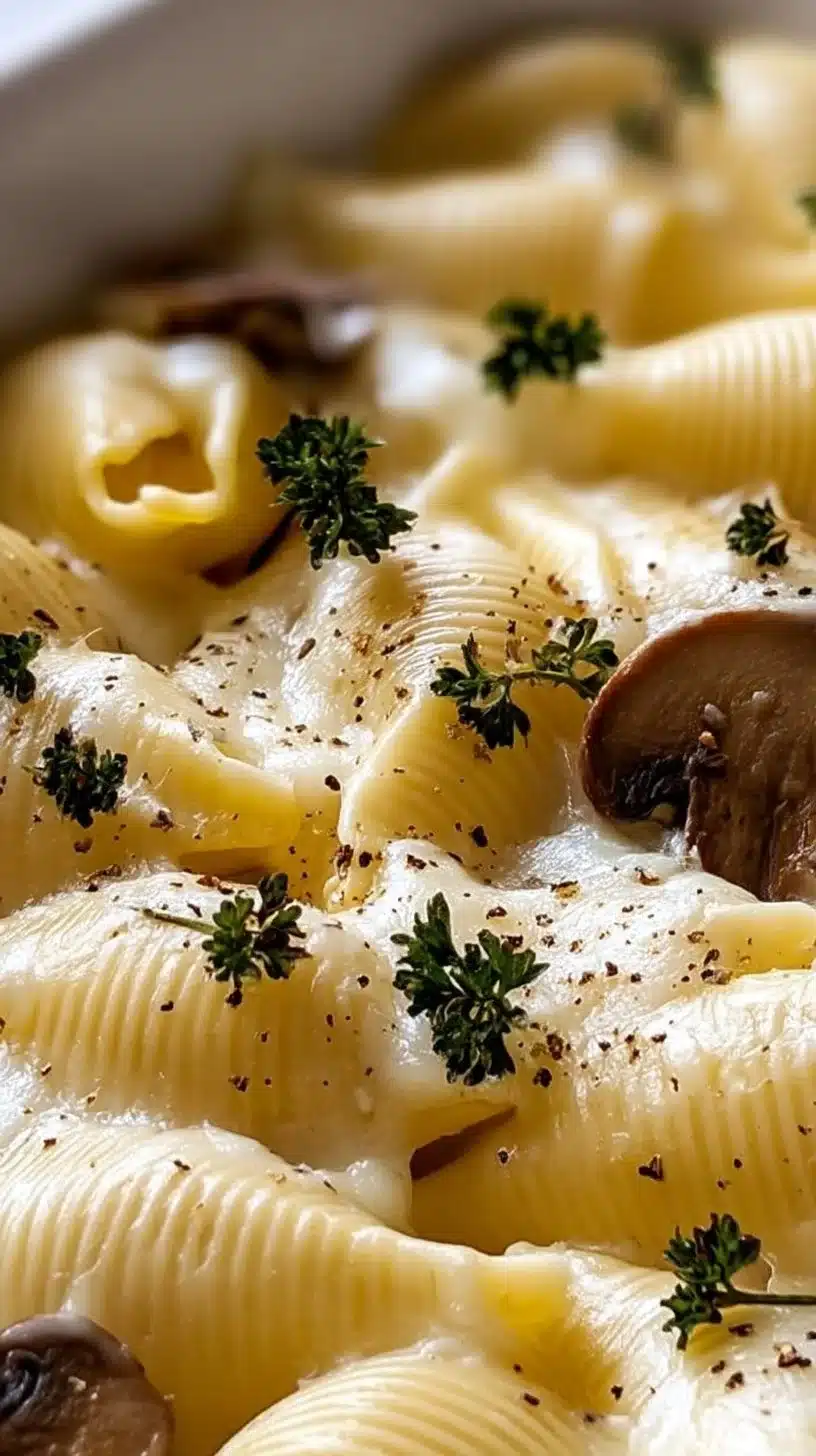 Delicious easy Christmas stuffed pasta decorated for the holiday season