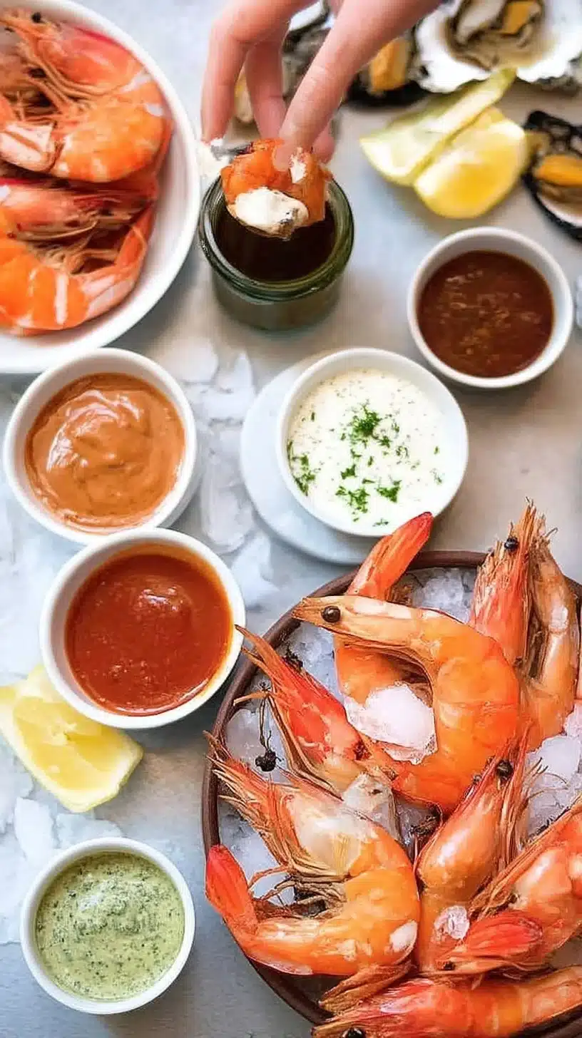 Five Great Prawn Dipping Sauces 1 Five delicious prawn dipping sauces for enhancing your seafood dishes.
