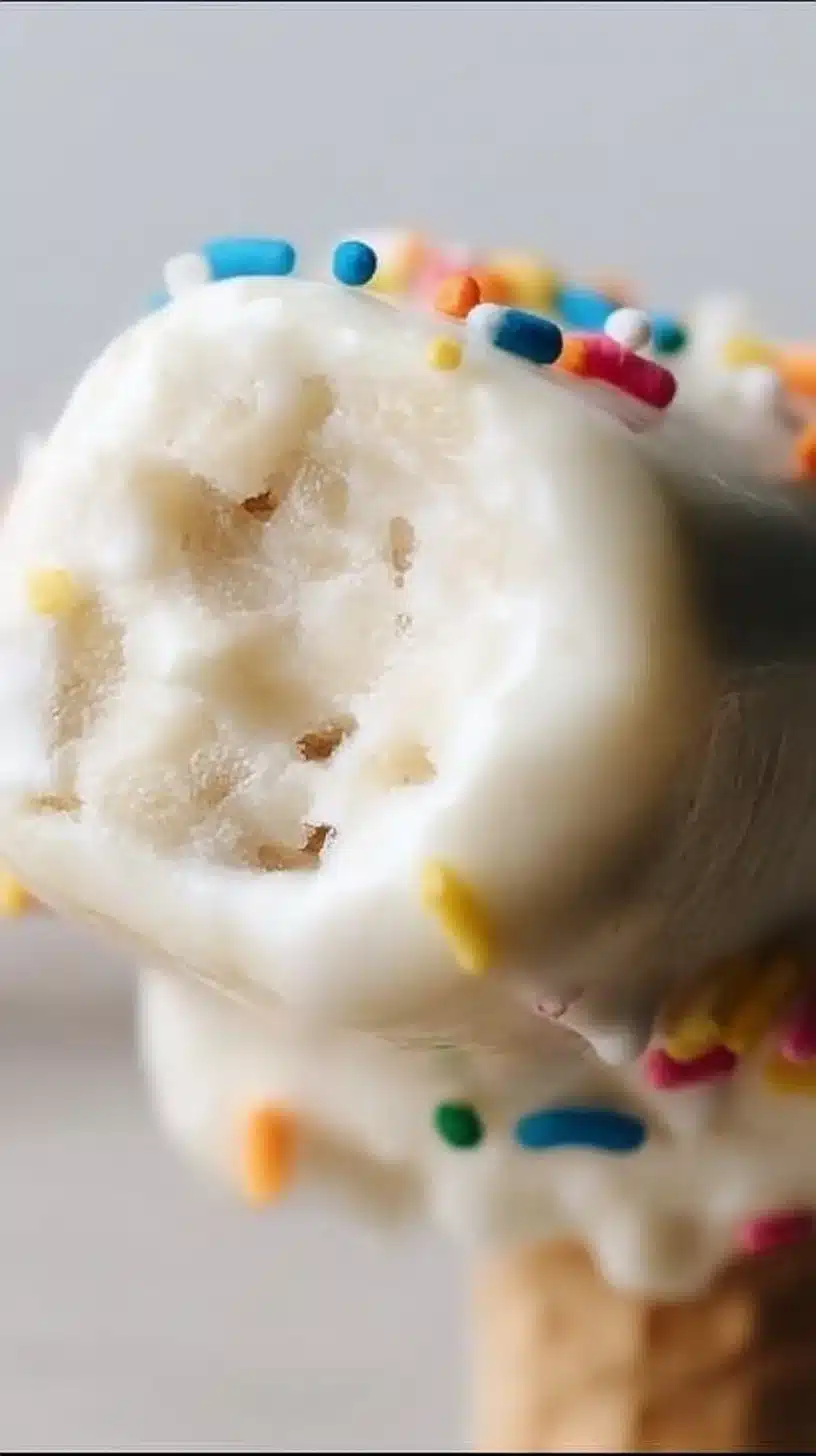 Frozen Yogurt Banana Pops 1 Frozen yogurt banana pops on a colorful plate, a delicious frozen treat.