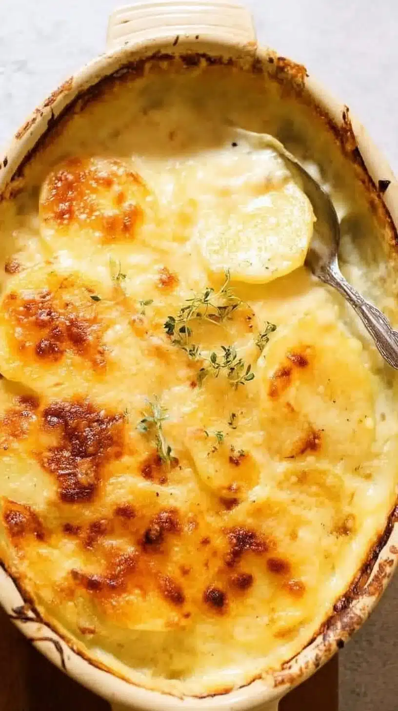 Gratinated Potatoes (Dauphinoise) 1 Creamy gratinated potatoes Dauphinoise baked to golden perfection
