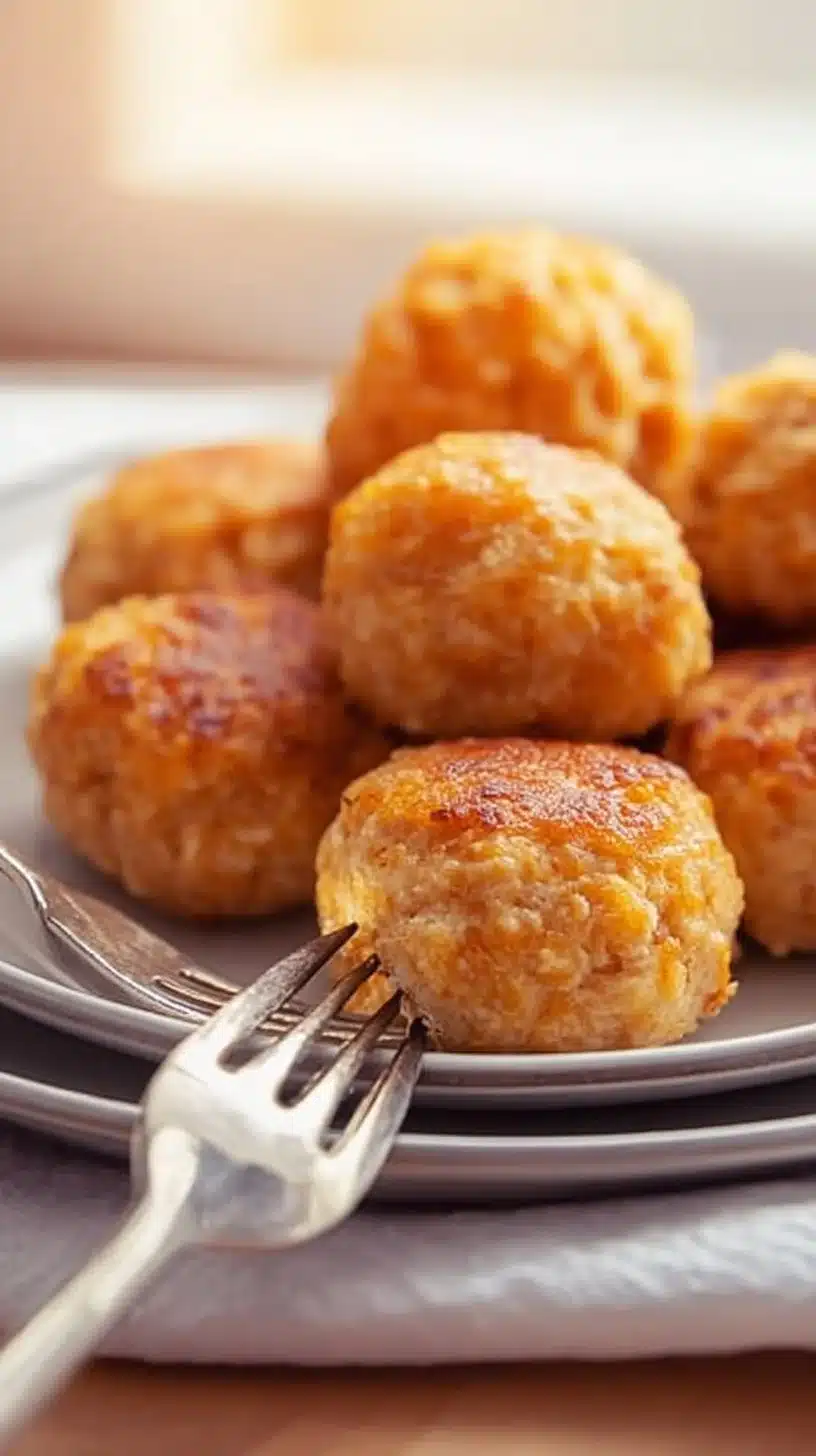 Delicious ground chicken meatballs served on a plate for kids 2025 recipe