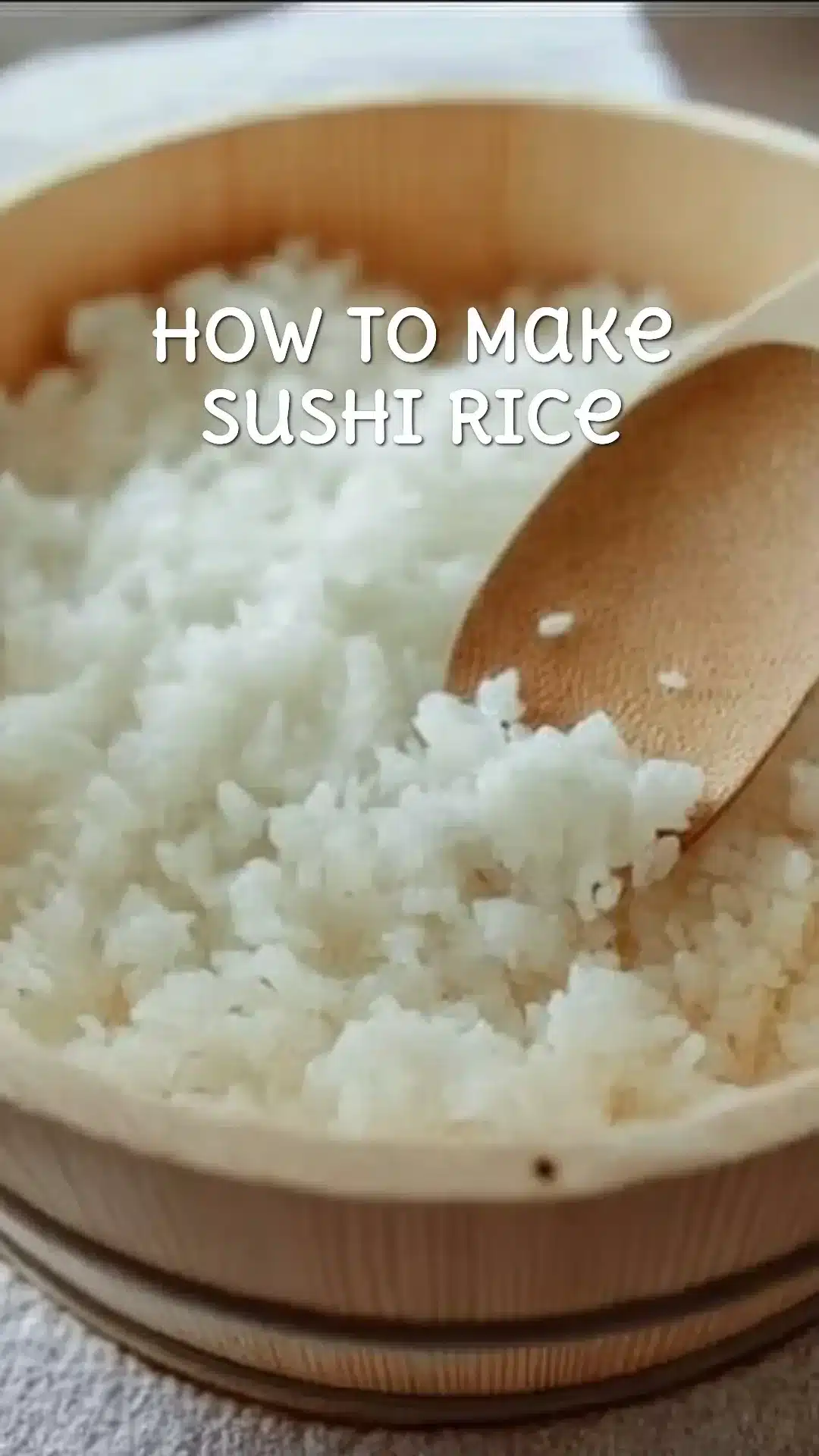 How to Make Sushi Rice 1 Bowl of perfectly cooked sushi rice ready for making sushi rolls