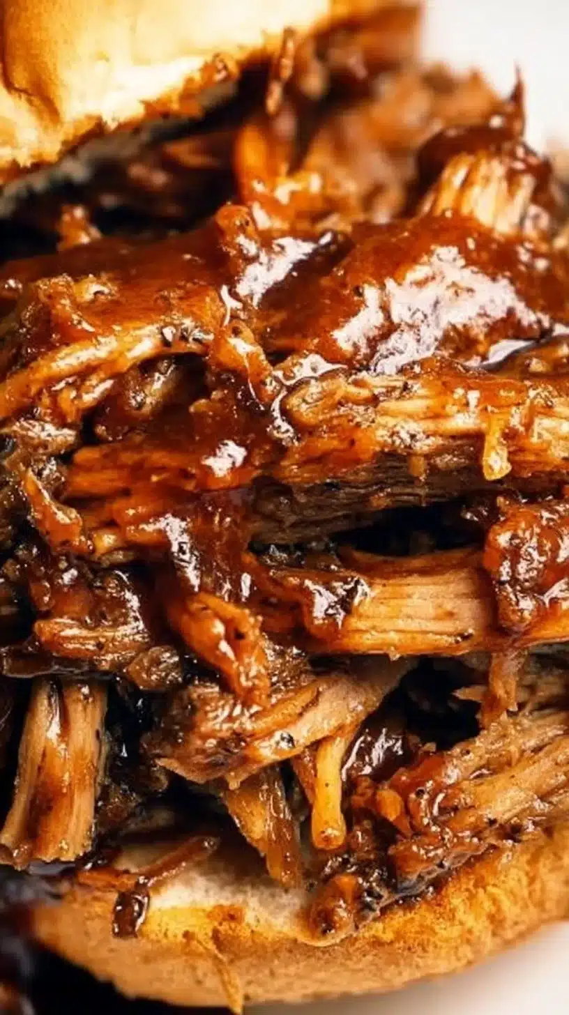 Instant Pot Pulled Pork 1 Delicious Instant Pot pulled pork served with BBQ sauce and coleslaw