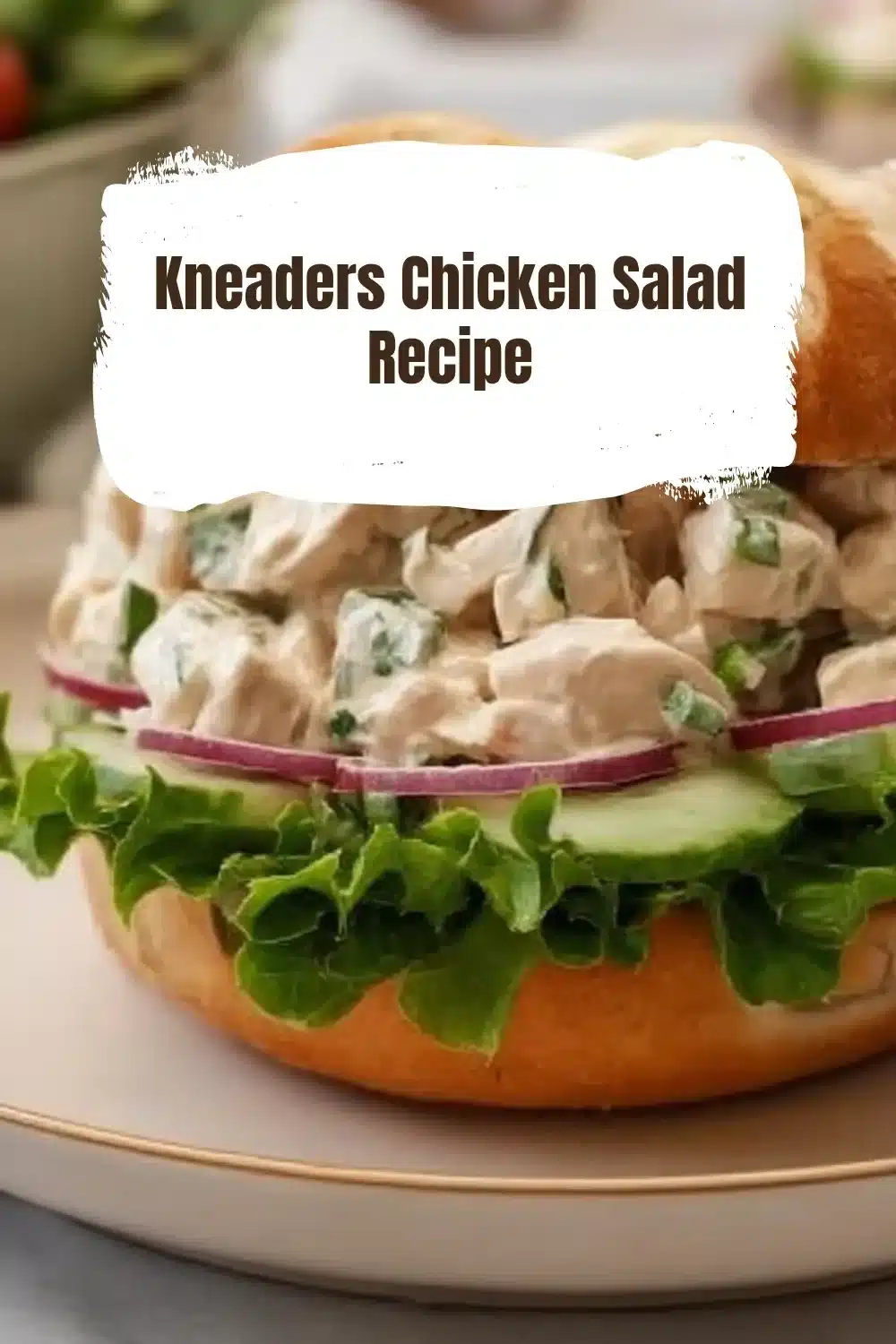 Kneaders Chicken Salad Recipe 1 Delicious Kneaders Chicken Salad served in a bowl with fresh ingredients