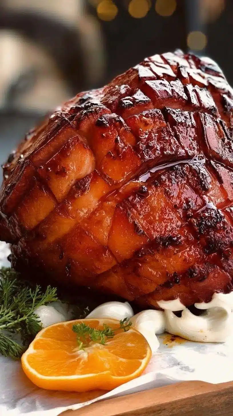 Maple Glazed Ham Recipe 1 Delicious maple glazed ham recipe with a sweet and savory glaze