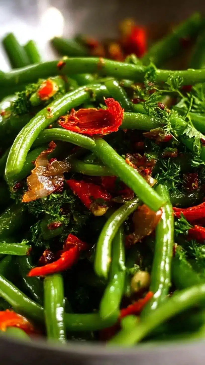 Ottolenghi's Green Bean Salad 1 Ottolenghi's delicious green bean salad with fresh herbs and dressing