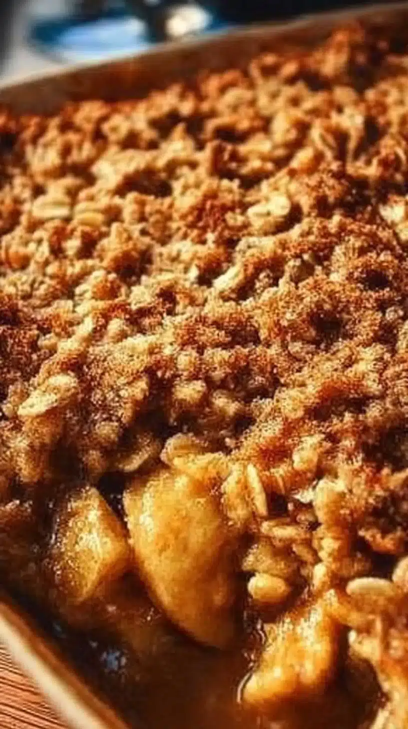 Delicious Pioneer Woman apple crisp made with six simple ingredients