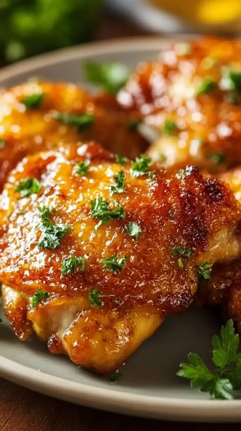 Ranch Chicken Thighs 1 Delicious Ranch Chicken Thighs served with fresh herbs and spices