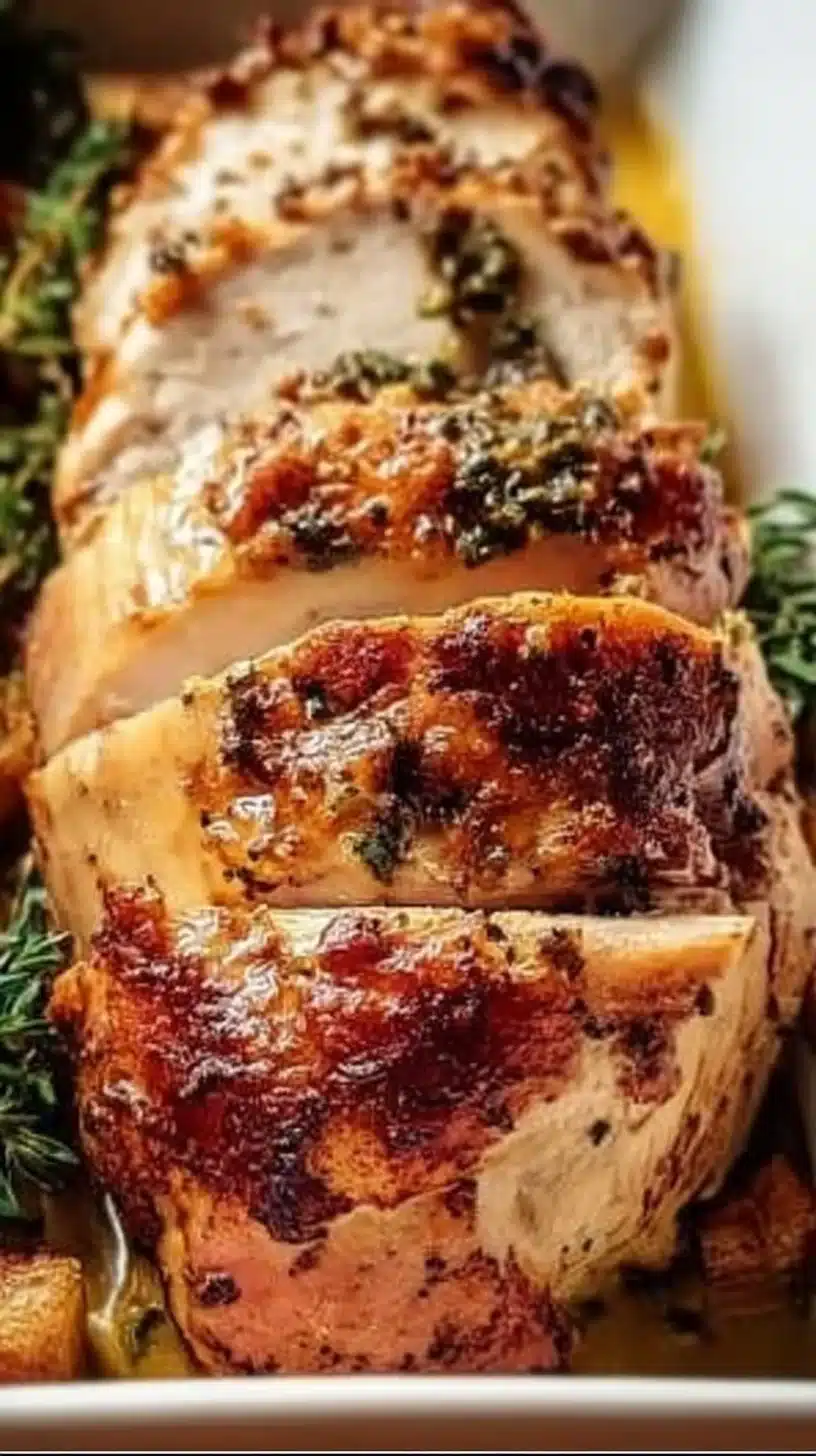 Stuffed Turkey Breast 1 Juicy stuffed turkey breast with herbs and spices, ideal for holiday meals