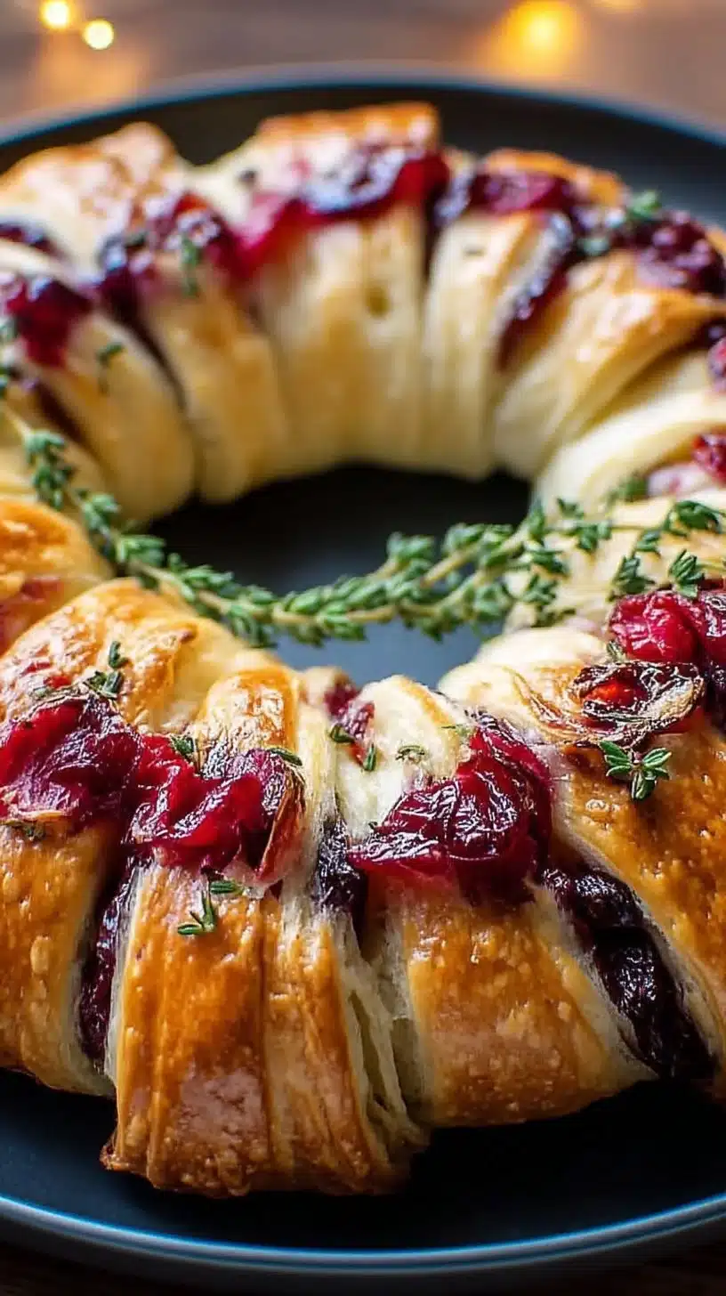 Turkey Cranberry Crescent Ring Recipe 1 Delicious Turkey Cranberry Crescent Ring recipe for festive occasions