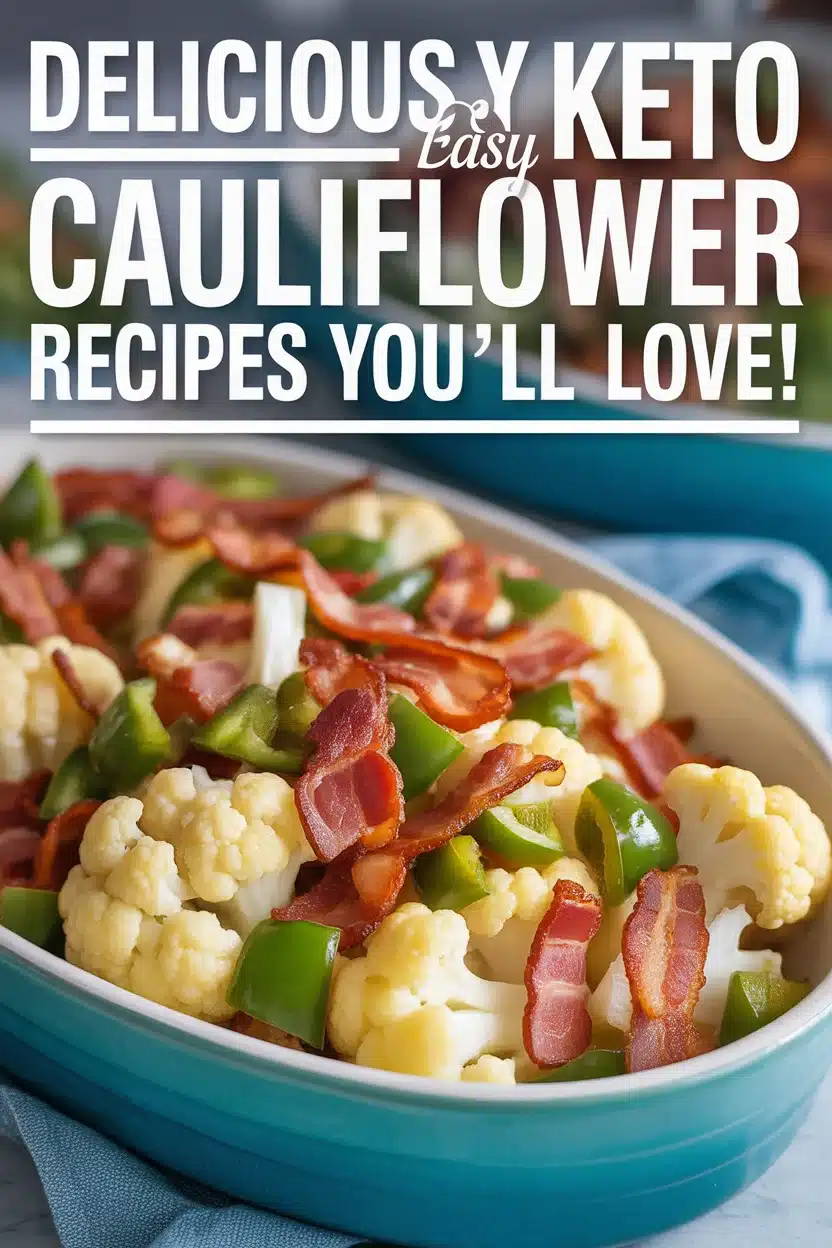 Deliciously Easy Keto Cauliflower Recipes You'll Love! 5 Deliciously Easy Keto Cauliflower Recipes You'll Love!